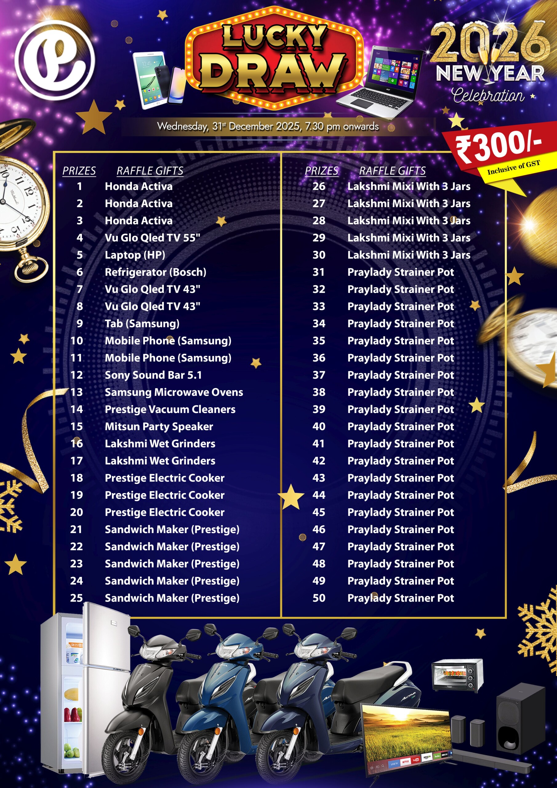 New Year Many more attractive prizes 02 view