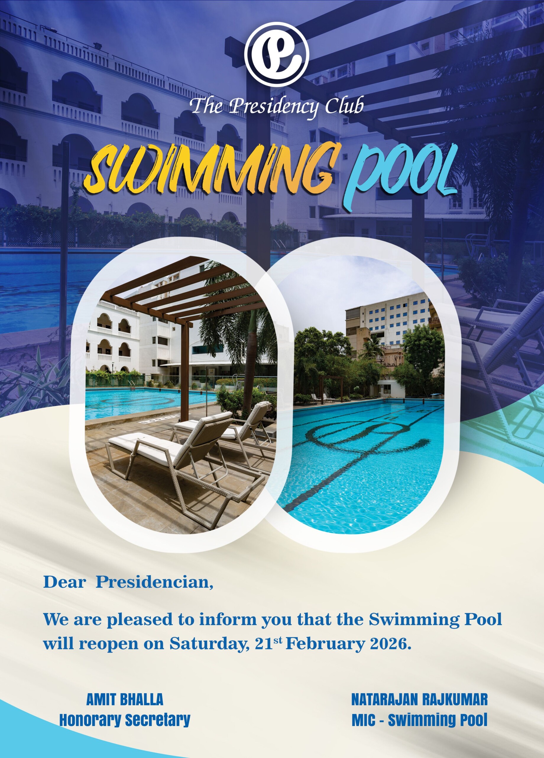 Summer Swiming Join Flyer Design Template