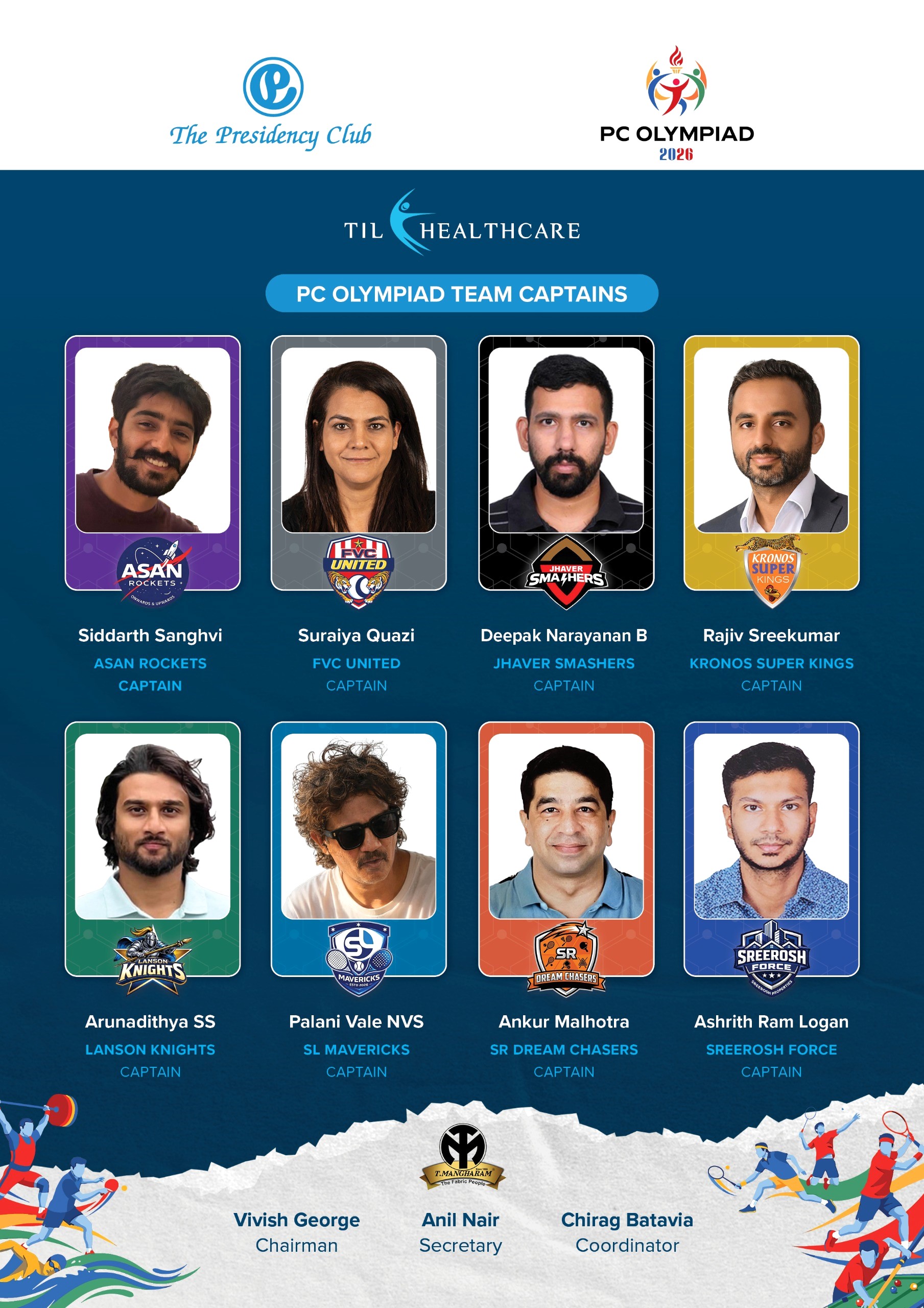 Pc Olympiad Captain list