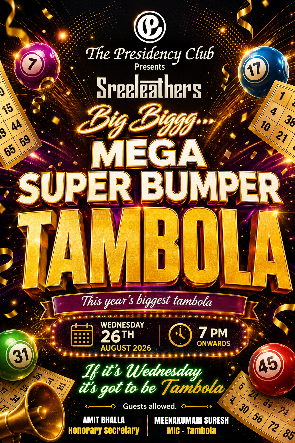 Mega Super Tambola 26-08-2026