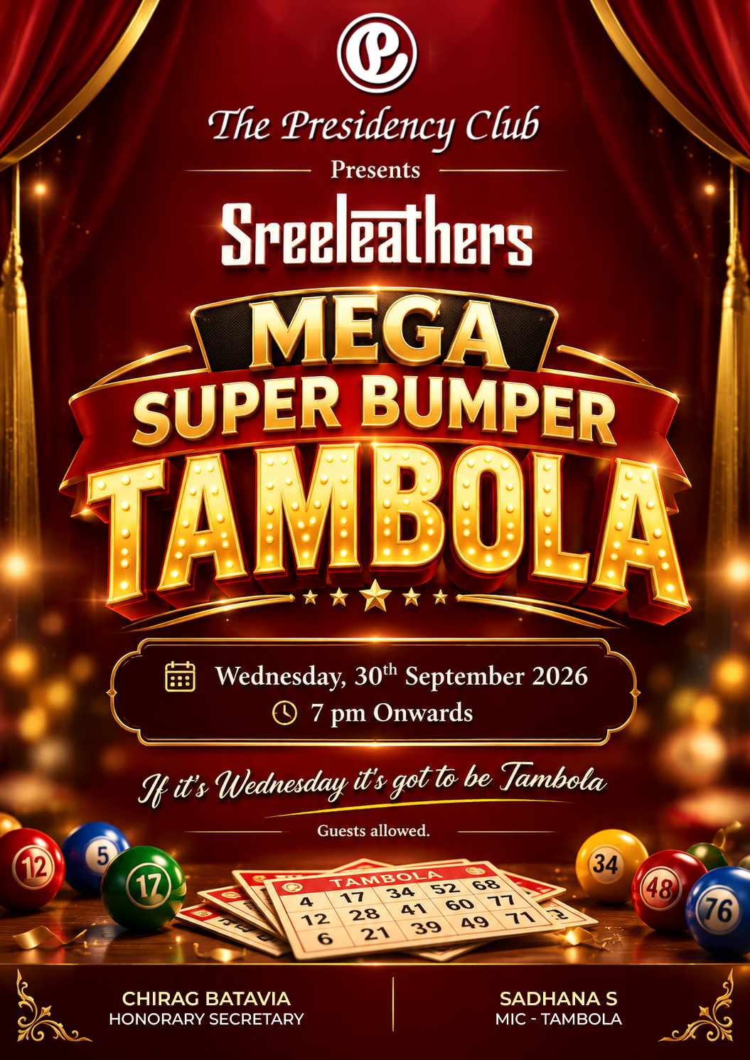 Mega Bumper Tambola 30-09-2026 01