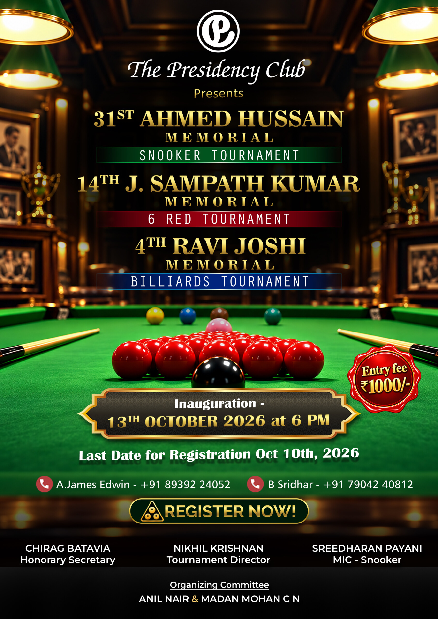 Billiards Tournament 01