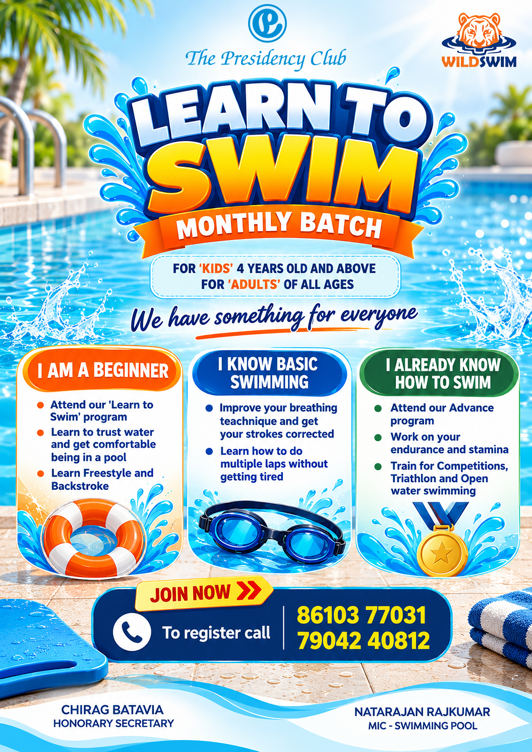 LEARN TO SWIM MONTHLY BATCH 01