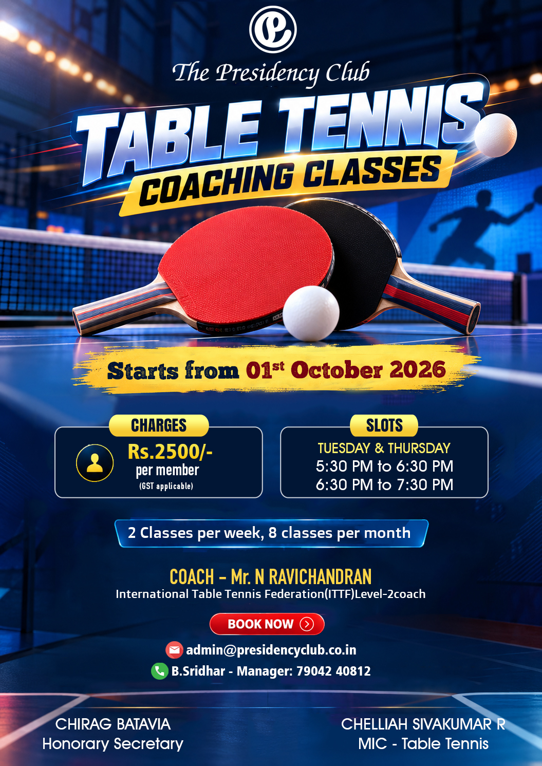 Table Tennis Coaching Classes 01